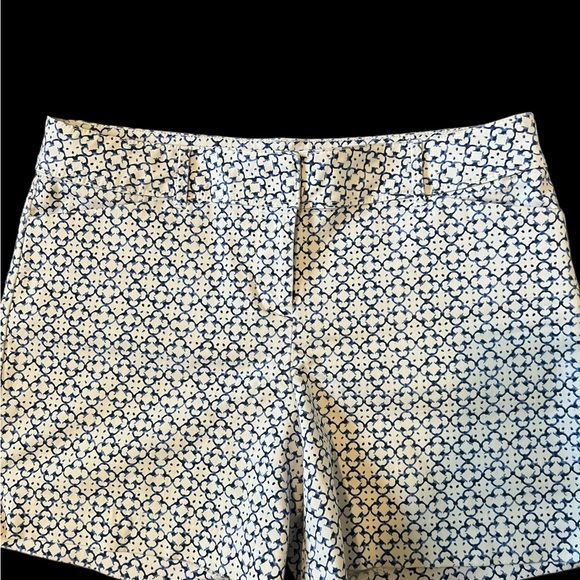 The Limited 2-Toned Blue & White Pattern Women’s  High Rise Shorts Size 14. - Picture 2 of 9